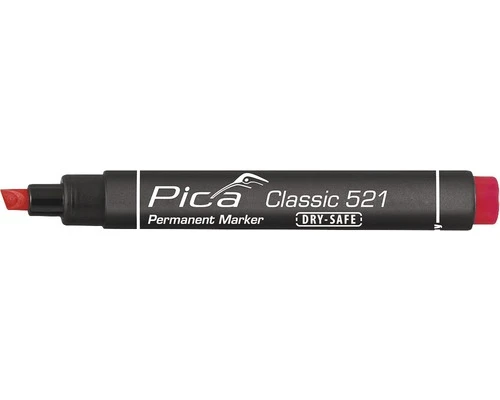 PICA Classic Permanent Marker 521/40 Rood 3 PICA Classic Permanent Marker 521/40 Rood