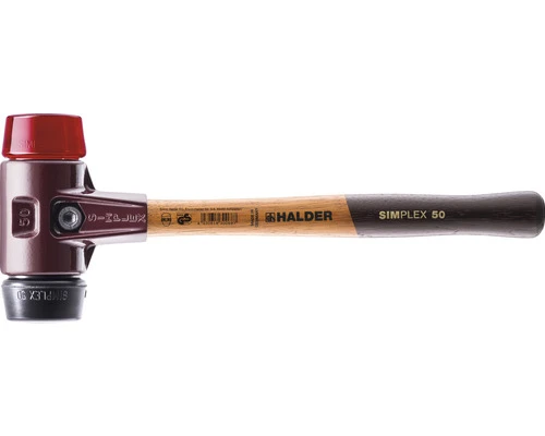 HALDER Kunststof Hamer Simplex Ø 50 Mm Rubber-plastic (stalen Behuizing) 3 HALDER Kunststof Hamer Simplex Ø 50 Mm Rubber-plastic (stalen Behuizing)