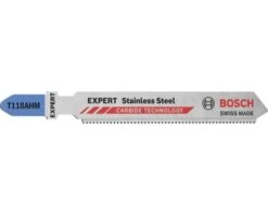 BOSCH Decoupeerzaagblad T 118 AHM Expert Stainless Steel, 3 Stuks