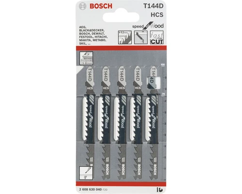 BOSCH Decoupeerzaagblad T 144 D 5-pak 4 BOSCH Decoupeerzaagblad T 144 D 5-pak - Afbeelding 2