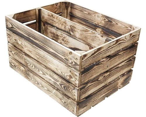 VINTAGE MÖBEL Vintage Fruitkist Gevlamd Met Plank 50x40x30 Cm 3 VINTAGE MÖBEL Vintage Fruitkist Gevlamd Met Plank 50x40x30 Cm