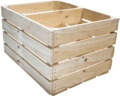 VINTAGE MÖBEL Vintage Fruitkist Met Plank Onbehandeld 50x30x40 Cm