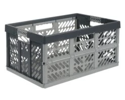 Klapkrat Zilver Inhoud 45 Ltr (l X B X H) 540 X 280 X 370 Mm Tot 50 Kg