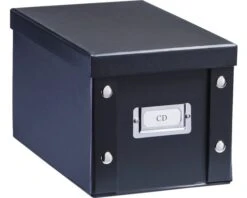 Opbergbox Zwart Karton 16,5x28x15 Cm