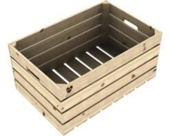 BUILDIFY Houten Kist Onbehandeld 60x39x30 Cm