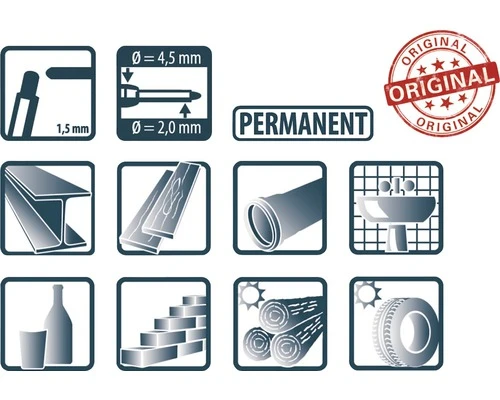 PICA 150/41 Markeerstift Voor Diepe Gaten Blauw 6 PICA 150/41 Markeerstift Voor Diepe Gaten Blauw - Afbeelding 4