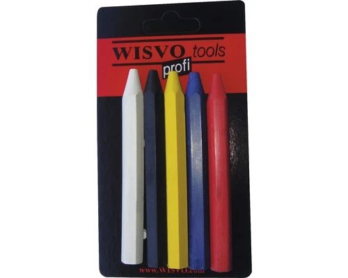 WISVO Merkkrijt Set Onuitwisbaar 5-delig 3 WISVO Merkkrijt Set Onuitwisbaar 5-delig